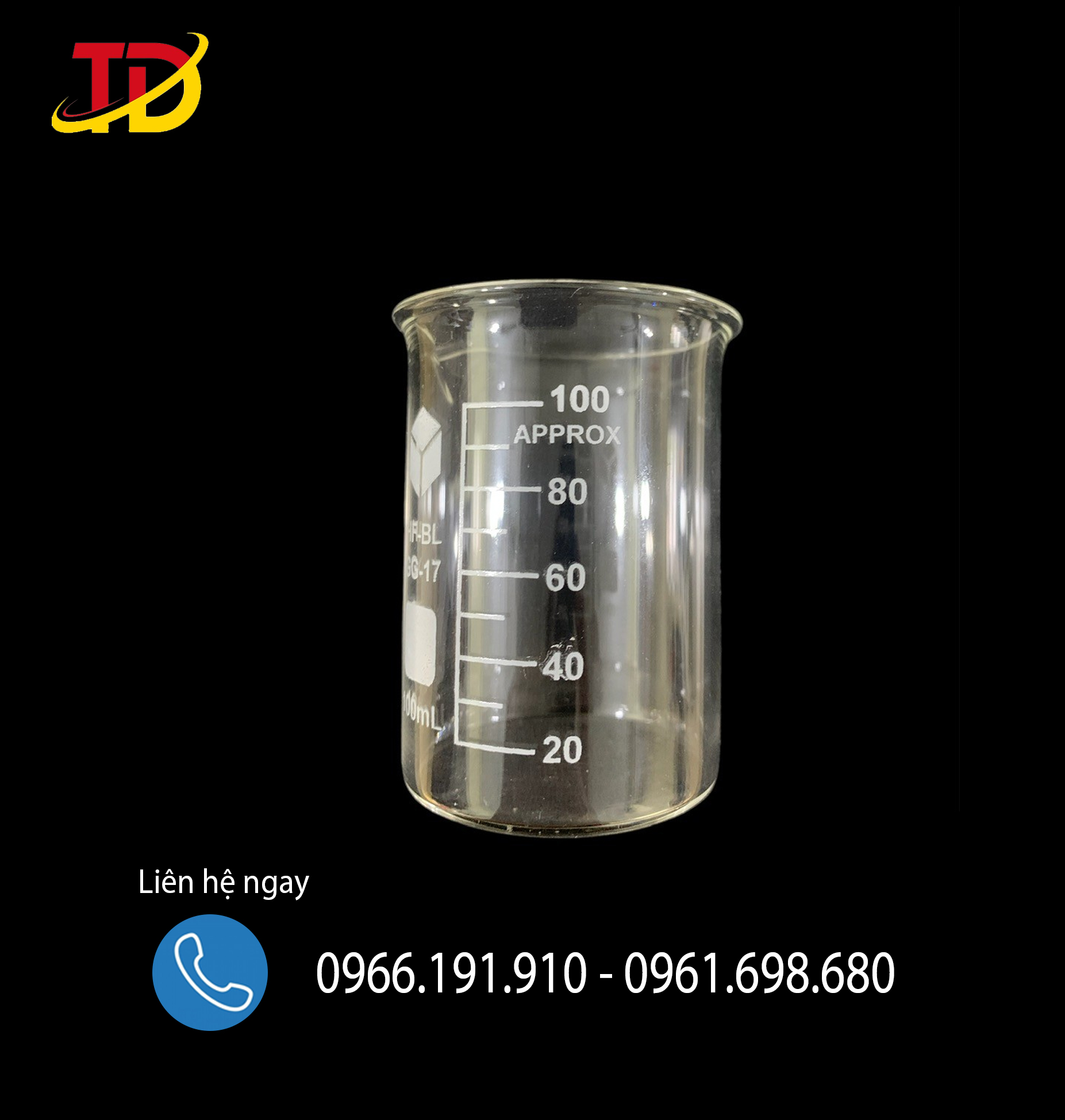 Cốc thủy tinh 100ml